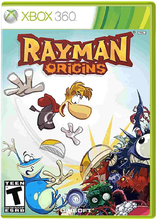 Rayman Origins cover art for Xbox 360 (X360) video game