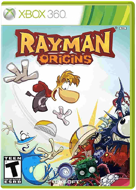 Rayman Origins cover art for Xbox 360 (X360) video game