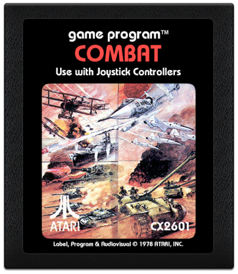 Combat cartridge art for Atari 2600 video game