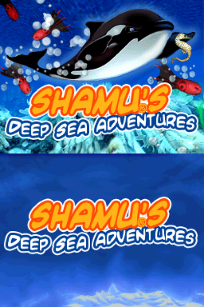 Shamu's Deep Sea Adventures home page for Nintendo DS (DS) underwater adventure video game