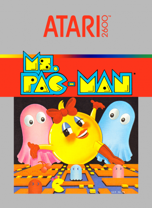 Ms. Pac-Man cover art for Atari 2600 (2600) video game