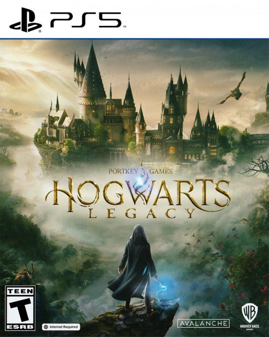 Hogwarts Legacy PlayStation 5 action RPG open-world magical adventure Hogwarts Castle spells wizardry broom flight magical creatures student experience front cover