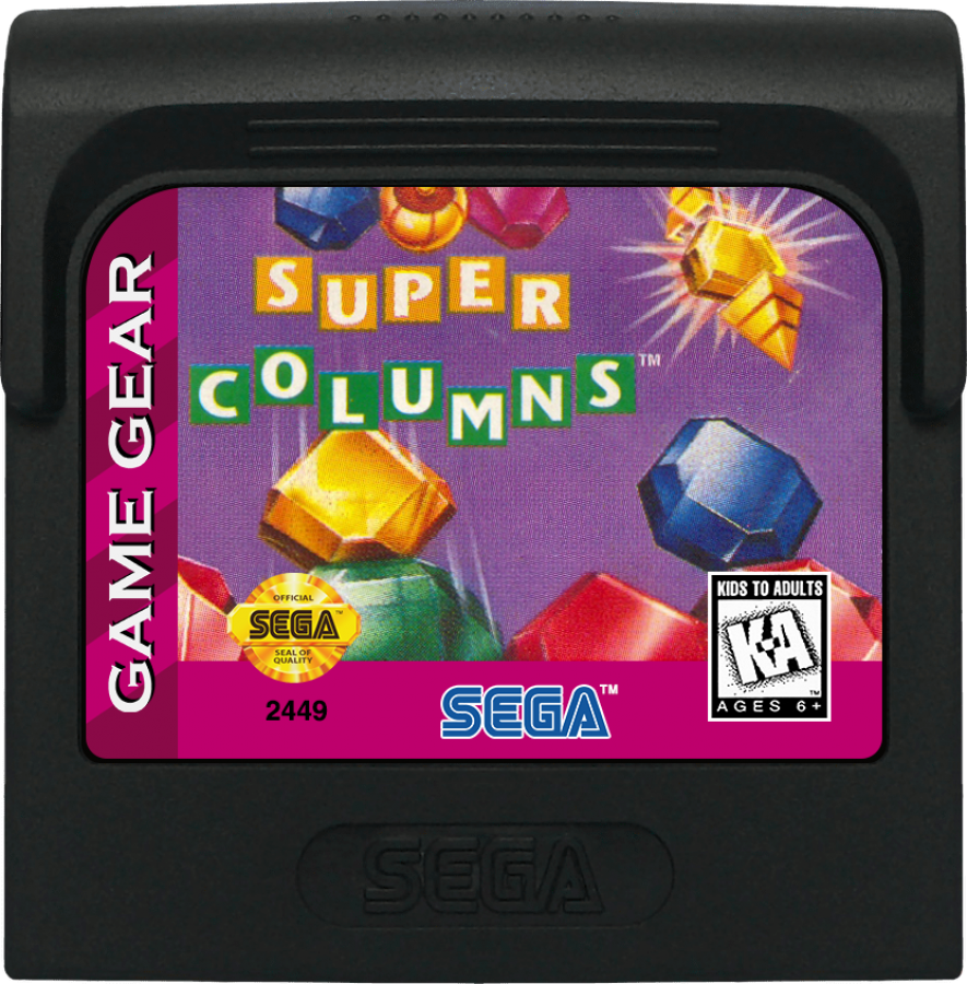 Super Columns cartridge for Sega Game Gear (GG) video game