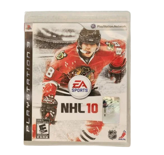 NHL 10 cover art for PlayStation 3 (PS3) ice-hockey video game.