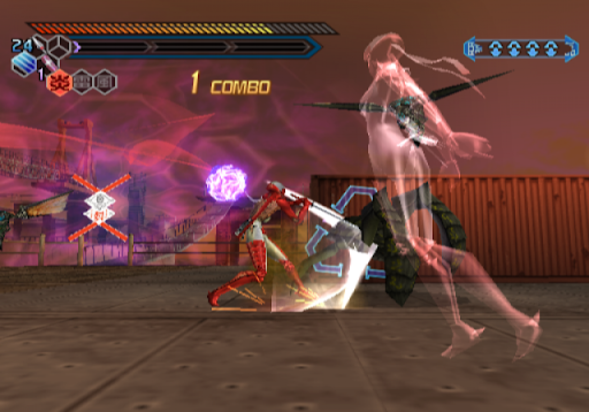 Nightshade PS2 Sony PlayStation 2 action hack and slash game ninja combat sword fighting sequel to Shinobi fast paced melee attacks acrobatic platforming stealth assassin gameplay Sega retro gaming PlayStation 2 software video game title gameplay
