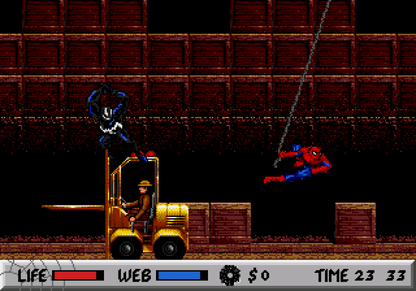 Spider-Man Sega Genesis retro video game action platformer gameplay