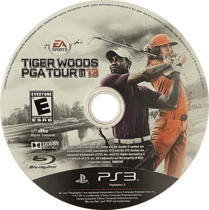 Tiger Woods PGA Tour 13 [The Masters Collector's Edition] disc for PlayStation 3 (PS3) video game