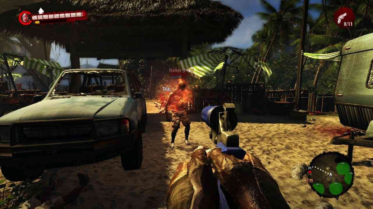 Dead Island Special Edition Xbox 360 video game, open-world action RPG, zombie survival combat, cooperative multiplayer, console title gameplay screenshot