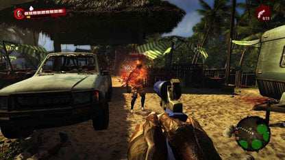 Dead Island Special Edition Xbox 360 video game, open-world action RPG, zombie survival combat, cooperative multiplayer, console title gameplay screenshot