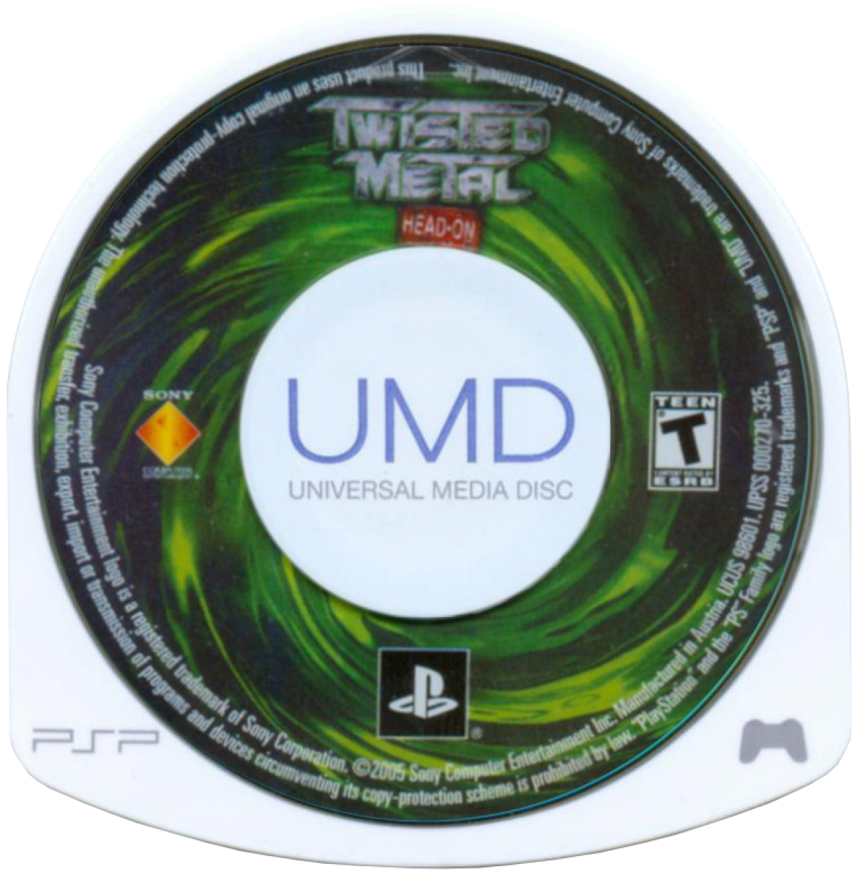 Twisted Metal: Head On – disc for PlayStation Portable (PSP) vehicular combat game