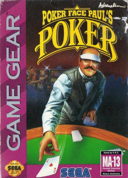 Poker Face Paul's: Poker cover art for Sega Game Gear (GG) video game