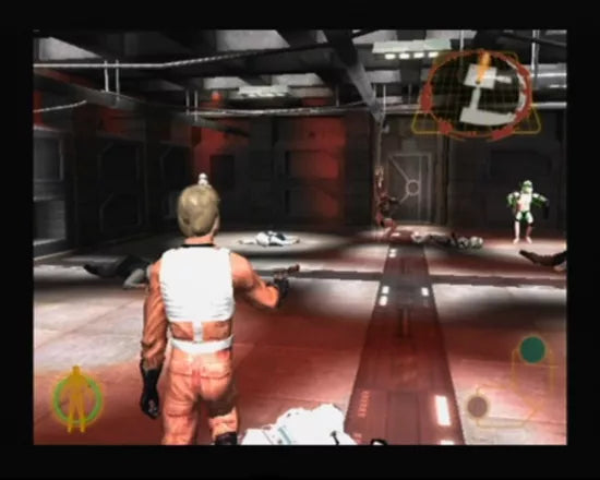 Star Wars: Rebel Strike: Rogue Squadron III gameplay for Nintendo GameCube (GC) space combat action video game