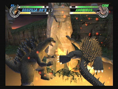 Godzilla: Destroy All Monsters Melee gameplay for GameCube (GC) fighting action video game