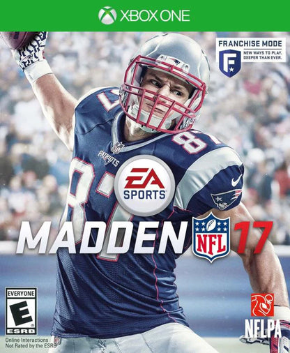 Madden NFL 17 cover art for Xbox One (XONE) sports football video game