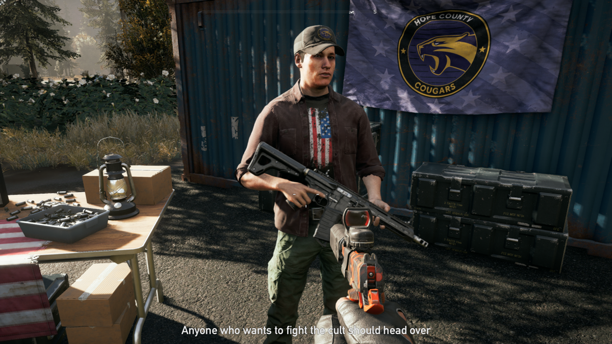 Far Cry 5 gameplay for Xbox One (XONE) open-world first-person shooter video game