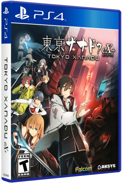 Tokyo Xanadu EX+ PlayStation 4 PS4 for action role playing video game fans featuring fast paced combat dungeon exploration anime inspired characters supernatural mysteries school life activities friendship building character progression side quests and enhanced EX+ content collectible gaming appeal box art