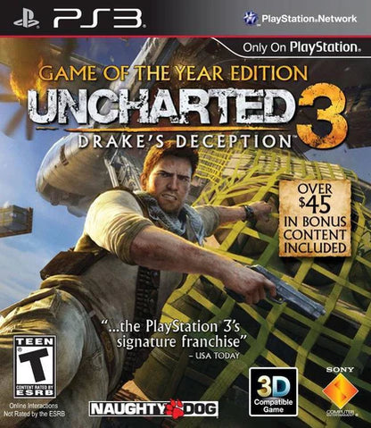 Uncharted 3: Drake's Deception [Game of the Year] cover art for PlayStation 3 (PS3) video game