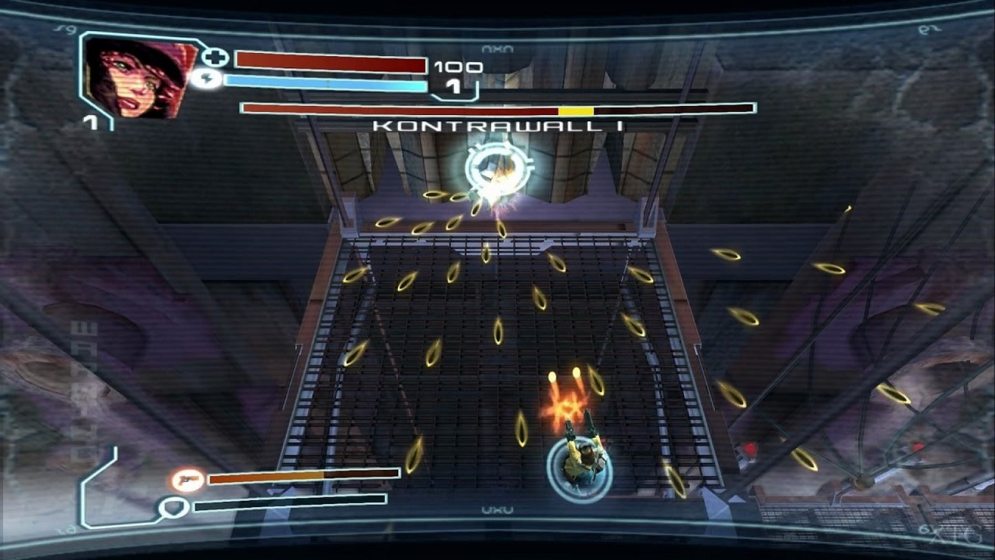 The Red Star PS2 Sony PlayStation 2 action shooter beat em up arcade style combat twin stick shooting hack and slash gameplay alternate history Soviet themed sci fi fantasy Acclaim retro gaming PlayStation 2 software video game title gameplay