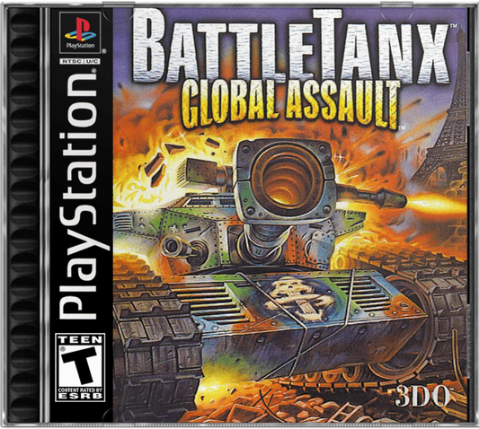 Battletanx: Global Assault cover art for PlayStation 1 (PS1) video game