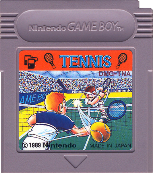 Tennis JP Import Game Boy GB cartridge for retro video game enthusiasts featuring classic sports gameplay simple tennis match mechanics fast paced court rallies arcade style scoring system competitive handheld gameplay and portable retro gaming experience and collectible gaming appeal
