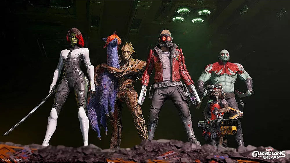 Marvel’s Guardians of the Galaxy Cosmic Deluxe Edition Xbox Series X video game, action adventure, superhero team gameplay, story-driven Marvel title gameplay screenshot