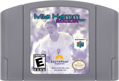 Mia Hamm Soccer 64 cartridge for Nintendo 64 N64 video game