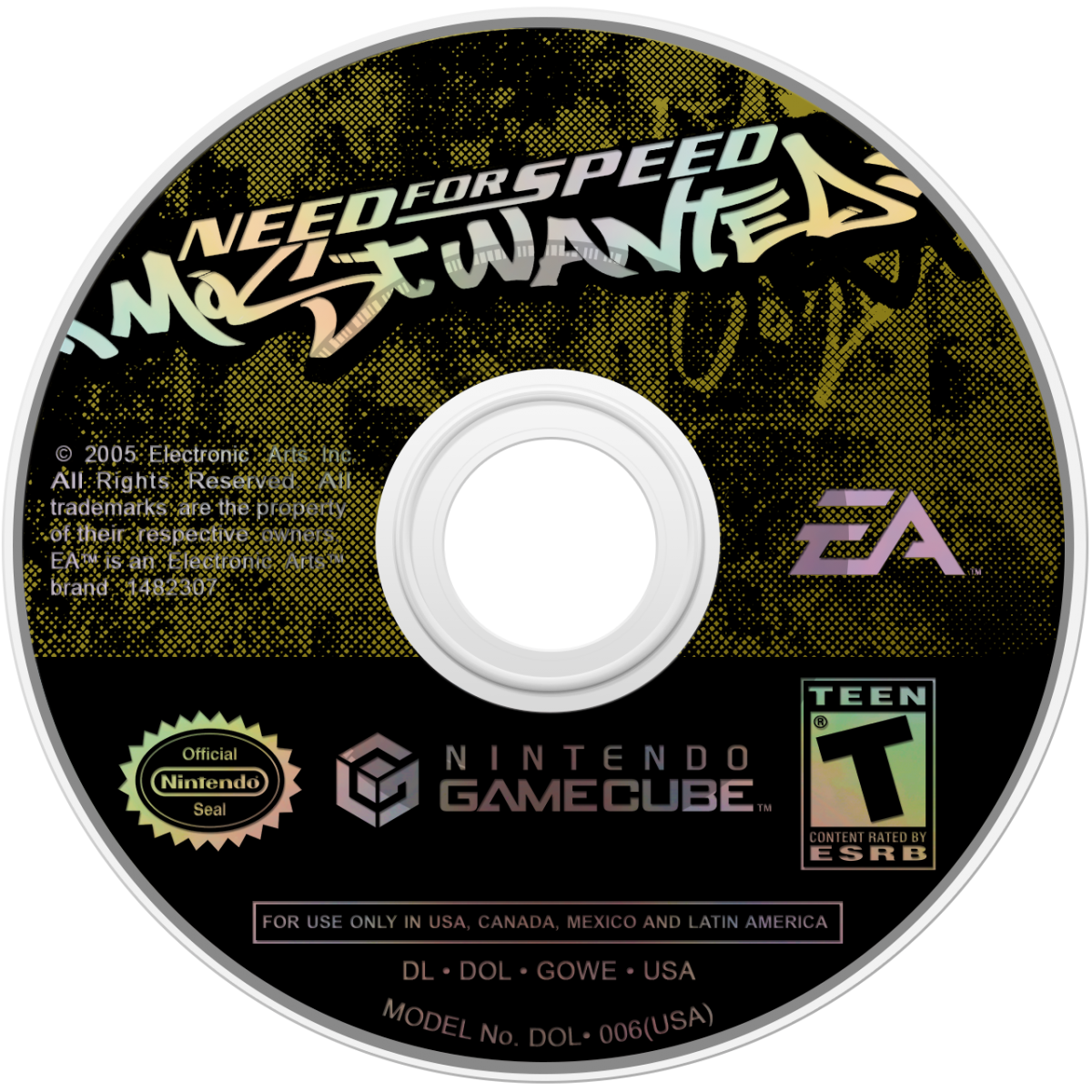 Need for Speed: Most Wanted for Nintendo GameCube (GC) at Gamers INC, featuring the high-stakes illegal street racing hit that challenges you to outrun the most aggressive police chases in the series as you climb the "Blacklist" of the underground's elite drivers, utilizing intense pursuit evasion tactics, deep car customization, and cinematic open-world gameplay to become the most wanted racer in Rockport City disc
