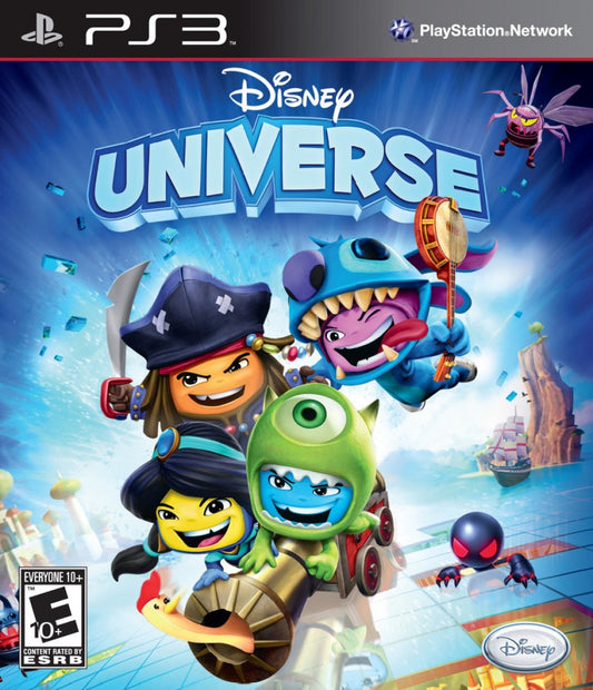 retro Disney Universe PlayStation 3 PS3 cover art collectible multiplayer action adventure Disney game authentic classic gaming cover art 
