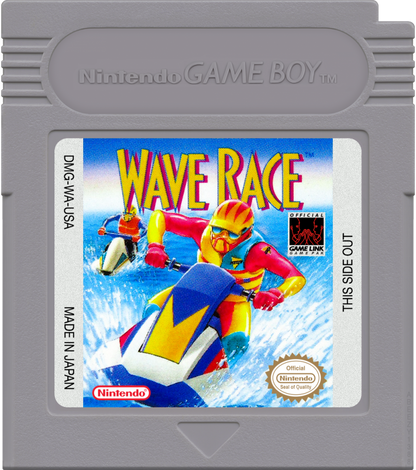 Wave Race cartridge art for Game Boy (GB) video game 