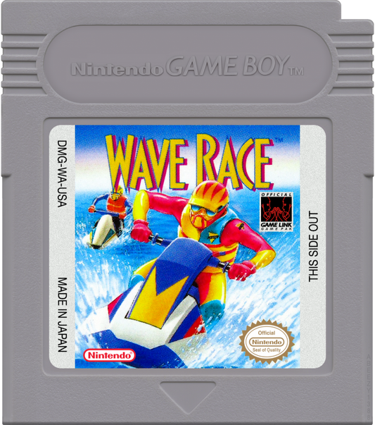 Wave Race cartridge art for Game Boy (GB) video game 