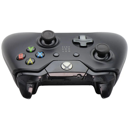 Xbox One Day One 2013 Wireless Controller for video game enthusiasts featuring original launch edition design comfortable ergonomic controls precision analog sticks responsive triggers wireless gameplay compatibility with Xbox One consoles and collectible gaming appeal top upside down 