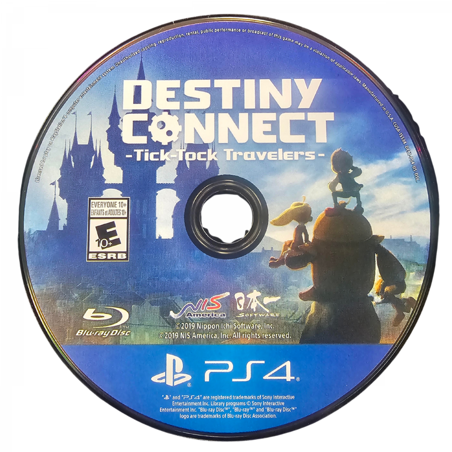 Destiny Connect Tick-Tock Travelers PlayStation 4 PS4 for role playing adventure video game fans featuring time travel mechanics turn based combat robot companions character progression mysterious storylines colorful environments puzzle solving family friendly gameplay and immersive time travel adventure collectible gaming appeal game disc
