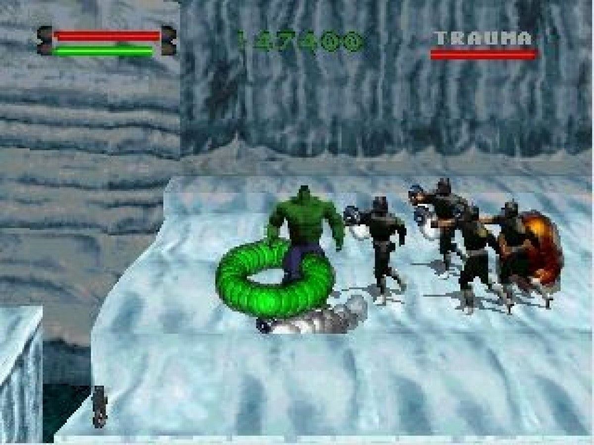 Incredible Hulk: The Pantheon Saga retro superhero action fighting game for PlayStation 1 (PS1) gameplay