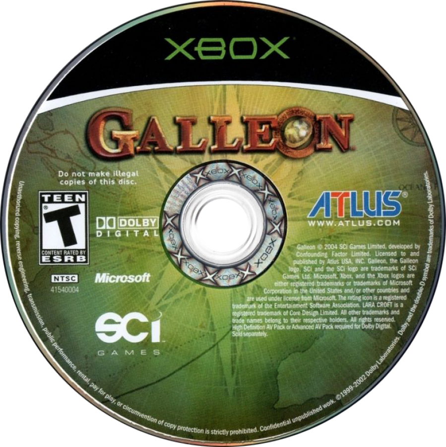 Galleon Islands of Mystery retro Xbox video game Galleon fantasy action adventure platform exploration pirate themed storytelling puzzle solving cinematic gameplay console title Xbox release disc