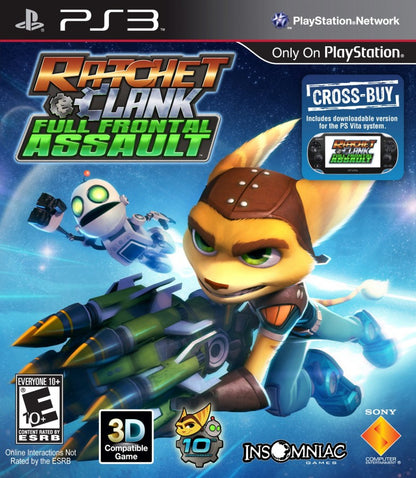 Ratchet and Clank Full Frontal Assault cover art for PlayStation 3 PS3 video game