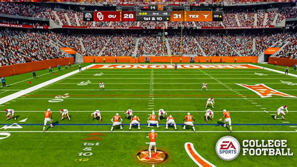 EA Sports College Football 25 PlayStation 5 college football simulation video game CampusIQ system 134 FBS teams Dynasty mode Road to Glory mode Ultimate Team authentic atmospheres stadium traditions Wear and Tear mechanics Homefield Advantage Pre-Snap Recognition gameplay screenshot