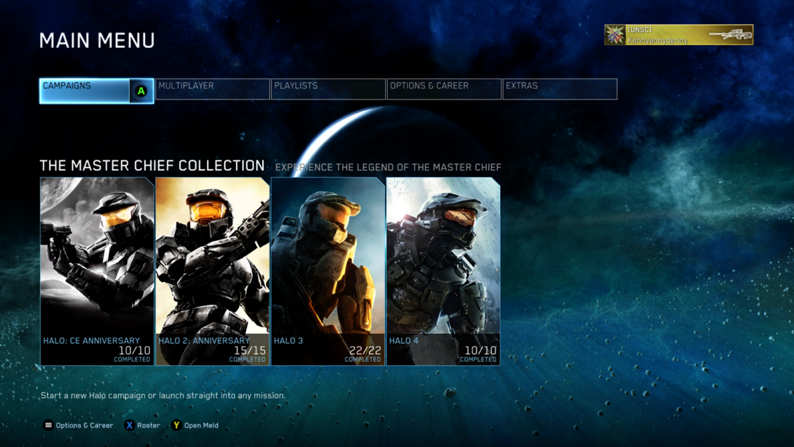 Halo: The Master Chief Collection gameplay for Xbox One (XONE) sci-fi first-person shooter video game compilation