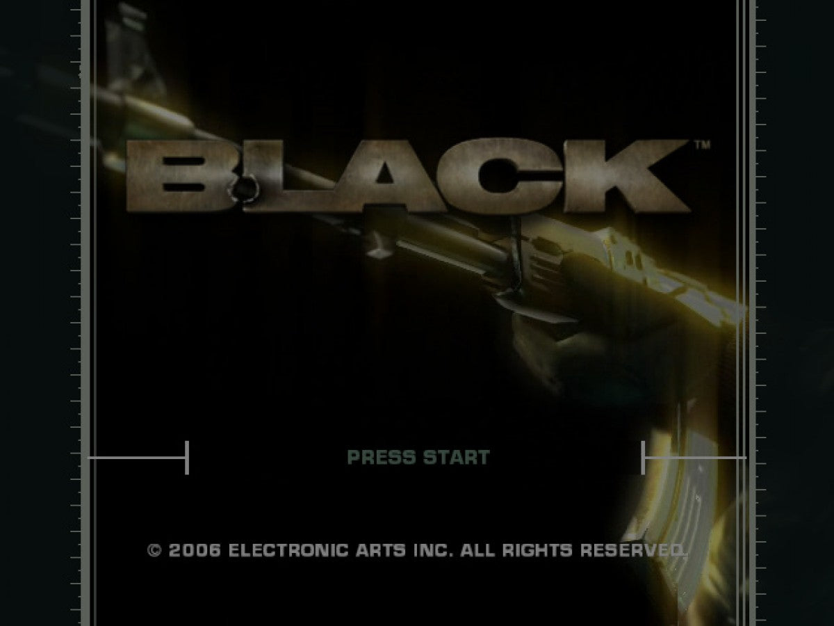 Black title screen for Xbox (XBOX) video game