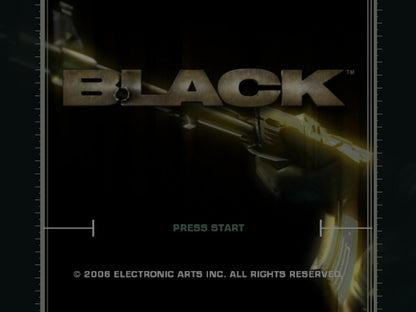Black title screen for Xbox (XBOX) video game