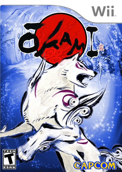 Okami – Nintendo Wii (Wii) action-adventure fantasy role-playing video game cover art