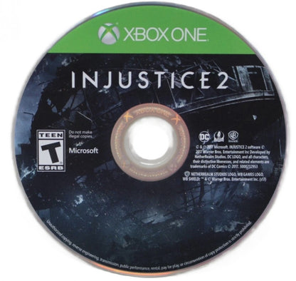Injustice 2 disc for Xbox One (XONE) superhero fighting video game