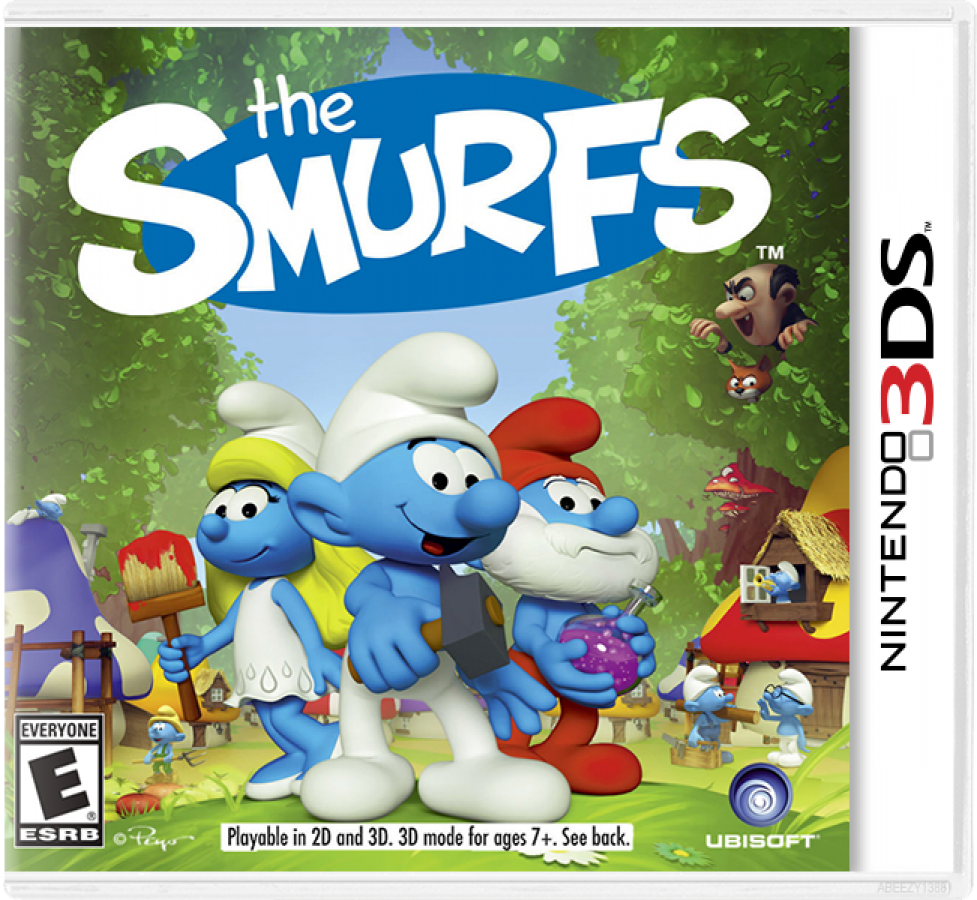 The Smurfs – Nintendo 3DS (3DS) cover art for video game for 3DS