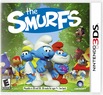 The Smurfs cover art for Nintendo 3DS (3DS) platformer video game