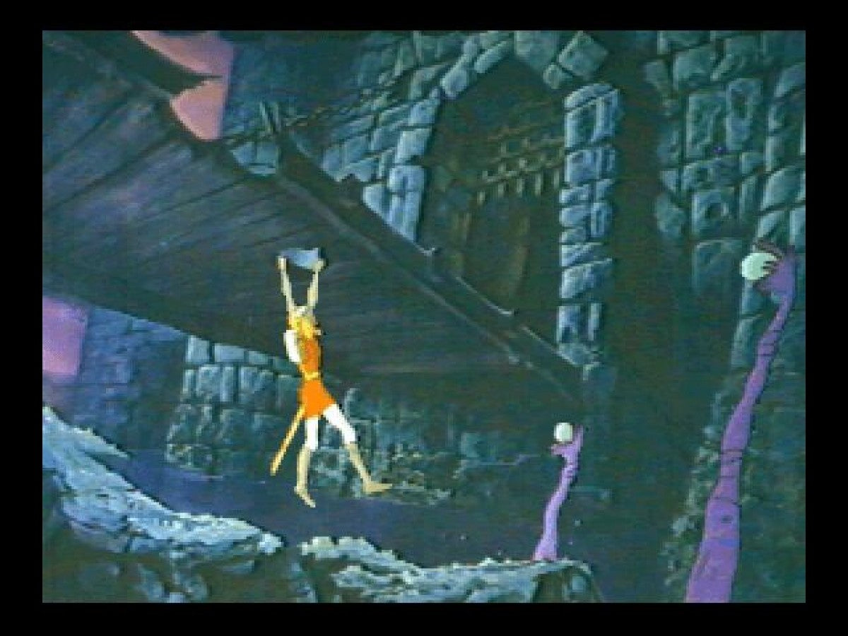 Dragon’s Lair gameplay for Panasonic 3DO (3DO) interactive animated adventure video game