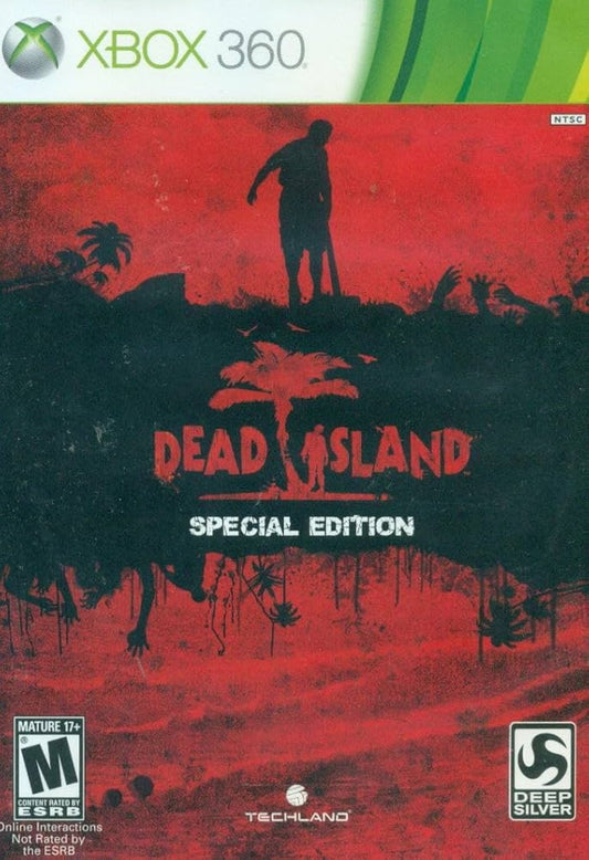 Dead Island Special Edition Xbox 360 video game, open-world action RPG, zombie survival combat, cooperative multiplayer, console title front cover