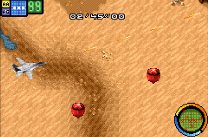 Top Gun Combat Zone Game Boy Advance GBA air combat flight simulation video game based on the film franchise gameplay screenshot