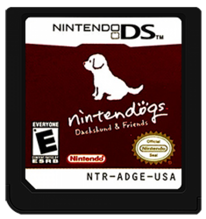 Nintendogs: Dachshund and Friends cartridge for Nintendo DS (DS) virtual pet simulation video game