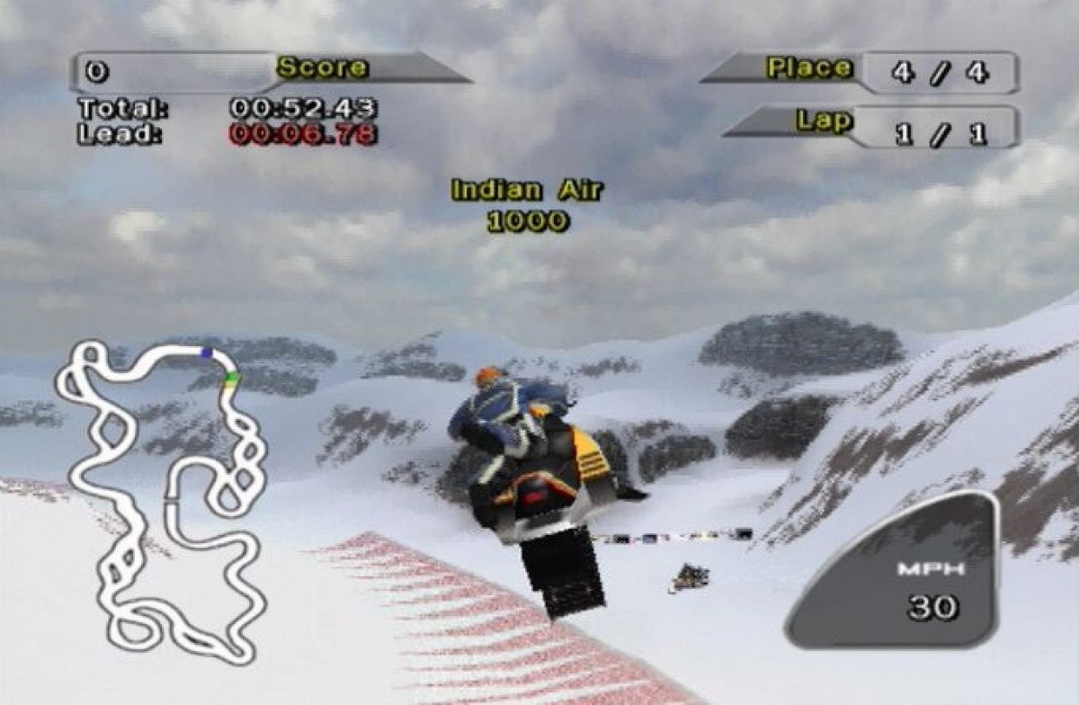 SnoCross 2 – PlayStation 2 (PS2) video game gameplay, snowmobile racing game.