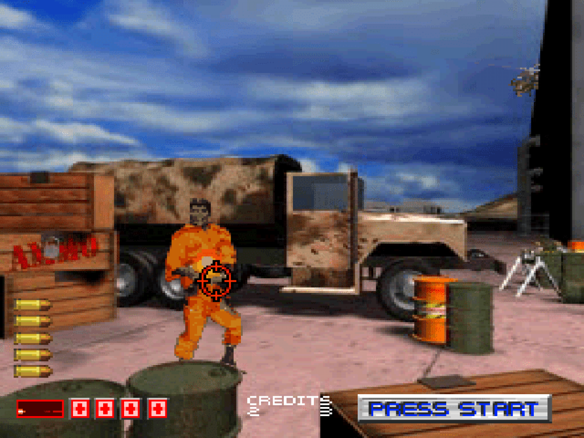 Area 51 gameplay image for PlayStation 1 PS1 retro fps video game 