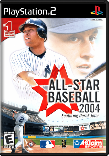 All-Star Baseball 2004 PS2 sports baseball video game cover art.